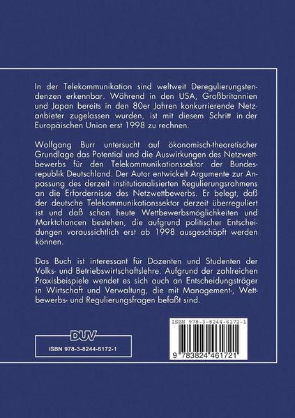 Produktbild: Netzwettbewerb in der Telekommunikation