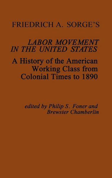Produktbild: Friedrich A. Sorge's Labor Movement in the United States