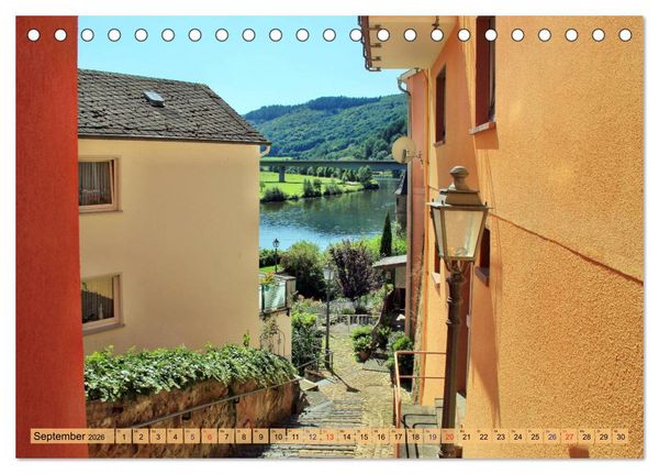 Produktbild: Saarburg - Ein sehenswertes St&auml;dtchen an der Saar (Tischkalender 2026 DIN A5 quer), CALVENDO Monatskalender