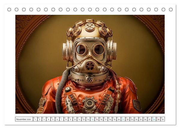 Produktbild: Astronauten Outfits (Tischkalender 2026 DIN A5 quer), CALVENDO Monatskalender