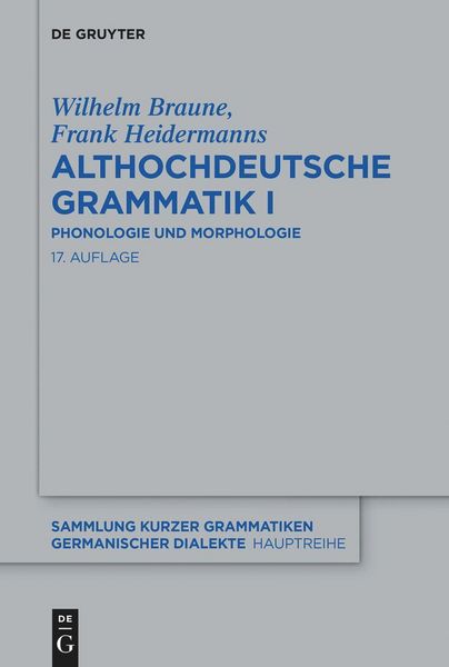 Produktbild: Althochdeutsche Grammatik I