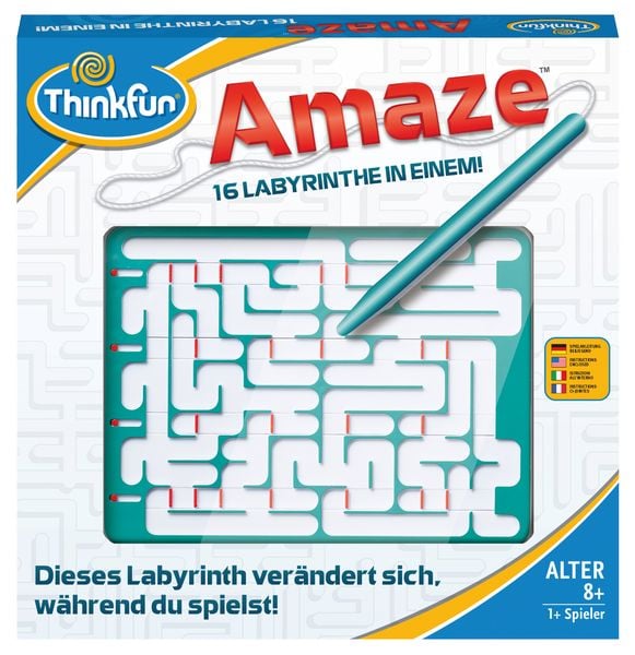Produktbild: Ravensburger ThinkFun&reg;, AMAZE, Labyrinth, Denkspiel, Reisespiel