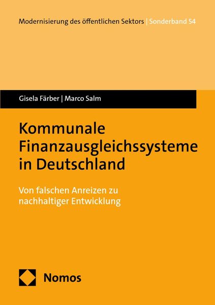 Produktbild: Kommunale Finanzausgleichssysteme in Deutschland