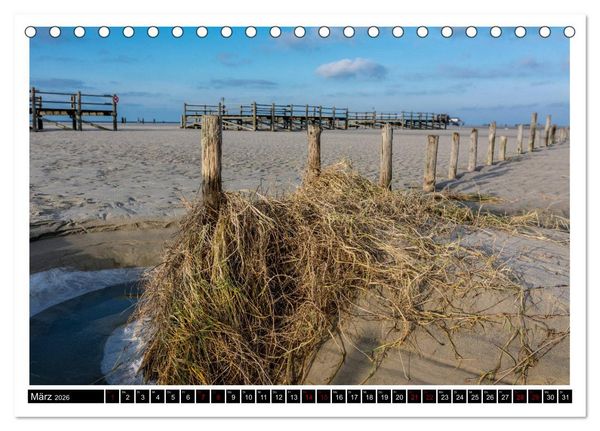 Produktbild: St. Peter-Ording - Natur pur (Tischkalender 2026 DIN A5 quer), CALVENDO Monatskalender