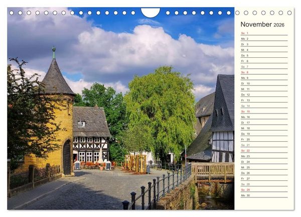 Produktbild: Goslar - Hanse- und Kaiserstadt im Harz (Wandkalender 2026 DIN A4 quer), CALVENDO Monatskalender