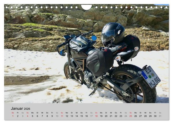 Produktbild: Scrambler Motorr&auml;der mit Stil (Wandkalender 2026 DIN A4 quer), CALVENDO Monatskalender