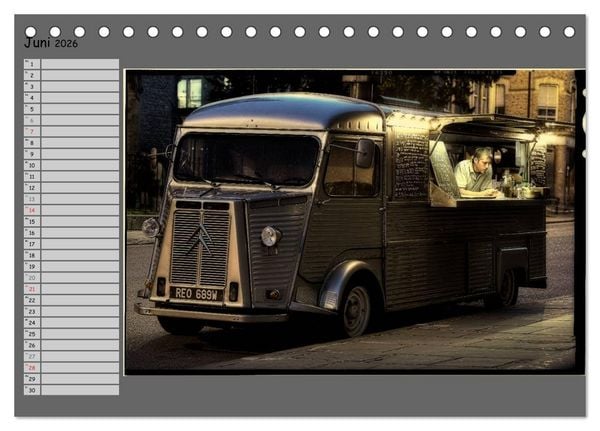 Produktbild: Oldtimer auf Tour (Tischkalender 2026 DIN A5 quer), CALVENDO Monatskalender
