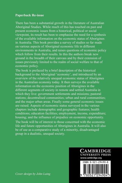 Produktbild: The Economic Status of Australian Aborigines
