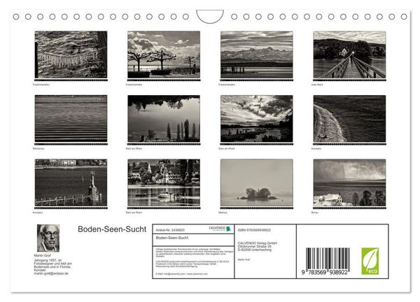 Produktbild: Boden-Seen-Sucht (Wandkalender 2027 DIN A4 quer), CALVENDO Monatskalender