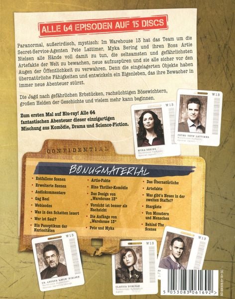 Produktbild: Warehouse 13 - Die komplette Serie [15 BRs]