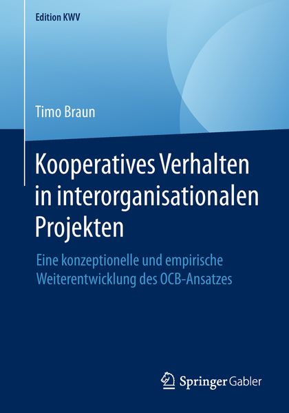 Produktbild: Kooperatives Verhalten in interorganisationalen Projekten