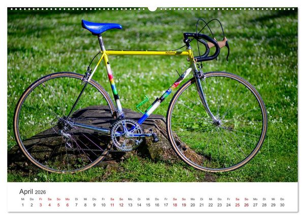 Produktbild: Stahlrenner - Rennrad-Klassiker aus Europa (hochwertiger Premium Wandkalender 2026 DIN A2 quer), Kunstdruck in Hochglanz