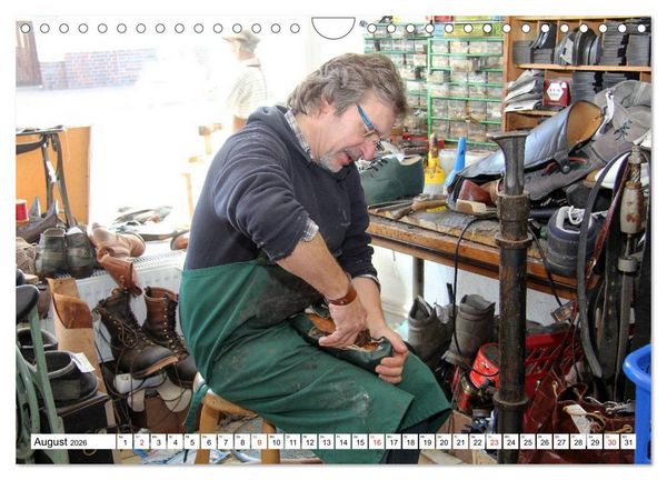 Produktbild: Das Handwerk der Schuhmacher (Wandkalender 2026 DIN A4 quer), CALVENDO Monatskalender