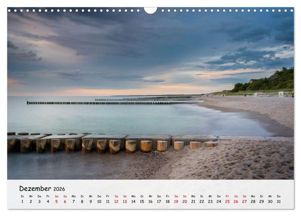 Produktbild: Fischland-Dar&szlig;-Zingst - Zwischen Bodden und Ostsee (Wandkalender 2026 DIN A3 quer), CALVENDO Monatskalender