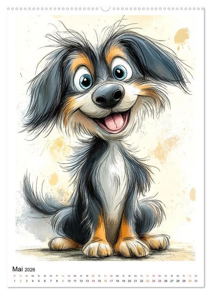 Produktbild: Hunde mit Humor (Wandkalender 2026 DIN A2 hoch), CALVENDO Monatskalender