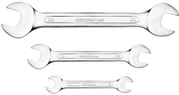 Produktbild: Gedore RED 3300959 R05105008 Doppel-Maulschl&uuml;ssel-Satz 8teilig Schl&uuml;sselweite (Metrisch) 6 - 22 mm