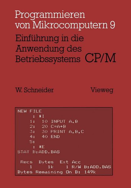 Produktbild: Einf&uuml;hrung in die Anwendung des Betriebssystems CP/M