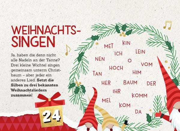 Produktbild: 24 Wichtel-R&auml;tsel | Advents-R&auml;tselspa&szlig; mit den Wichteln