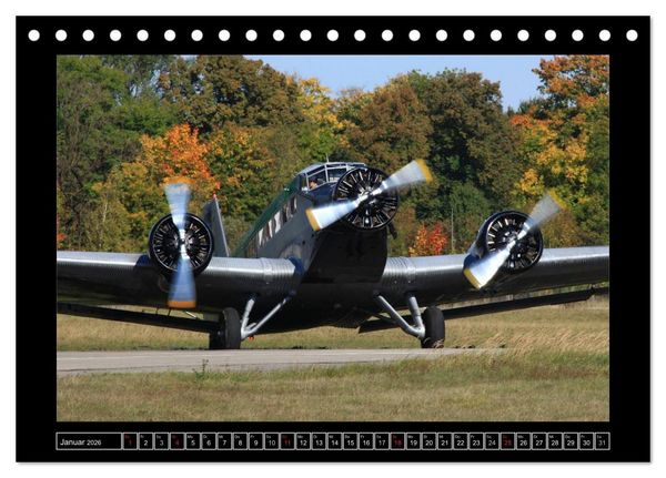 Produktbild: JU-AIR Ju-52 (Tischkalender 2026 DIN A5 quer), CALVENDO Monatskalender
