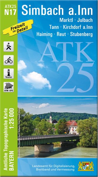 Produktbild: ATK25-N17 Simbach a.Inn (Amtliche Topographische Karte 1:25000)