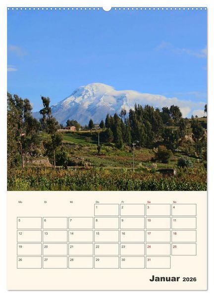 Produktbild: Ecuador - Terminplaner (hochwertiger Premium Wandkalender 2026 DIN A2 hoch), Kunstdruck in Hochglanz