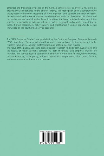 Produktbild: Innovation, Employment, and Firm Performance in the German Service Sector