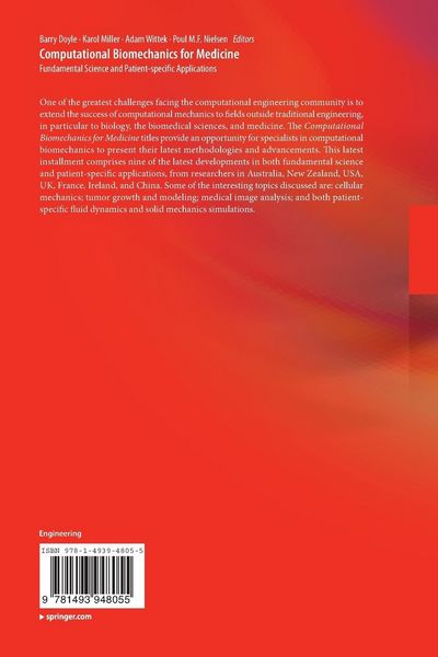 Produktbild: Computational Biomechanics for Medicine
