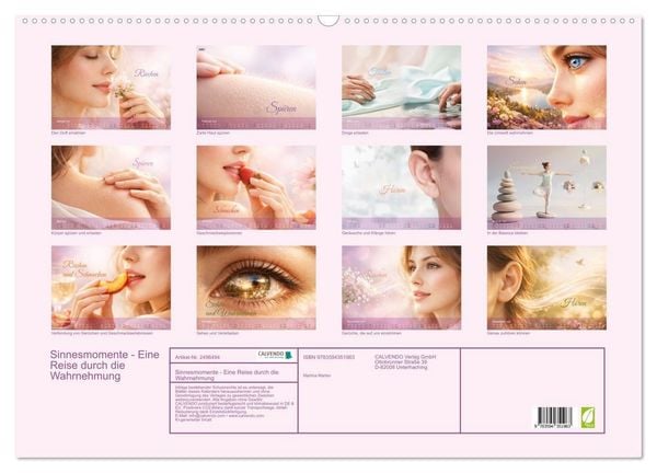 Produktbild: Sinnesmomente - Eine Reise durch die Wahrnehmung (Wandkalender 2027 DIN A2 quer), CALVENDO Monatskalender
