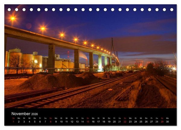 Produktbild: Hafen Hamburg (Tischkalender 2026 DIN A5 quer), CALVENDO Monatskalender
