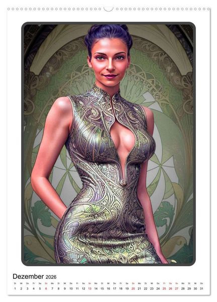 Produktbild: Modefantasien (hochwertiger Premium Wandkalender 2026 DIN A2 hoch), Kunstdruck in Hochglanz
