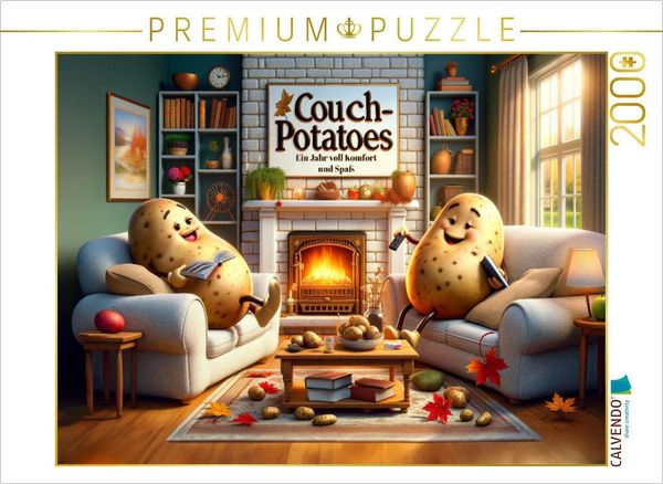 CALVENDO Puzzle Gemütliche Zeiten: Kartoffeln und die Kunst des Entspannens | 2000 Teile Lege-Größe 90x67cm Foto-Puzzle für glückliche Stunden