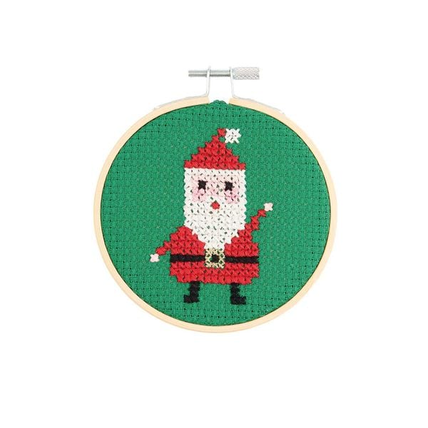 Produktbild: Stickpackung Gez&auml;hlter Kreuzstich, Bild Nikolaus, &Oslash; 10cm