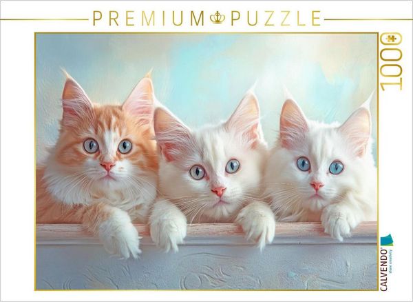 CALVENDO Puzzle Katzenkinder | 1000 Teile Lege-Größe 64x48cm Foto-Puzzle für glückliche Stunden