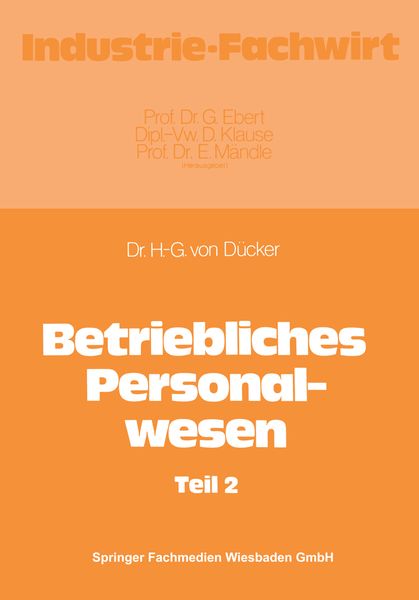 Produktbild: Betriebliches Personalwesen