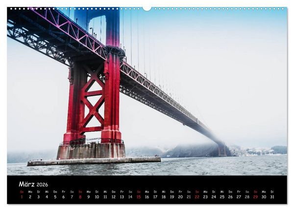 Produktbild: San Francisco - street view (Wandkalender 2026 DIN A2 quer), CALVENDO Monatskalender