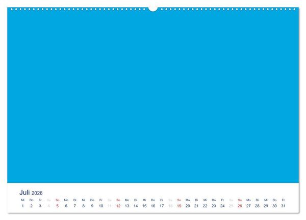 Produktbild: Farbiger Bastelkalender (Wandkalender 2026 DIN A2 quer), CALVENDO Monatskalender