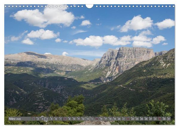 Produktbild: Griechenland 2026 - Zagorochoria und Vikos-Schlucht (Wandkalender 2026 DIN A3 quer), CALVENDO Monatskalender
