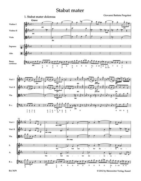 Produktbild: Pergolesi, G: Stabat mater