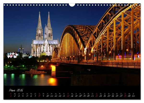 Produktbild: Von K&ouml;ln nach K&ouml;nigswinter (Wandkalender 2026 DIN A3 quer), CALVENDO Monatskalender