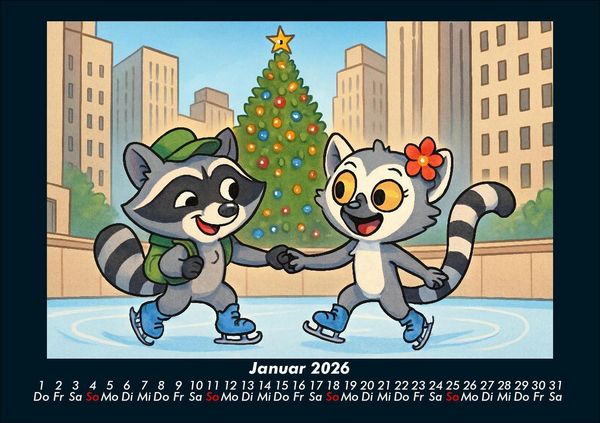Produktbild: Rocco & Lulu - Reise durch die USA 2026 Fotokalender DIN A5