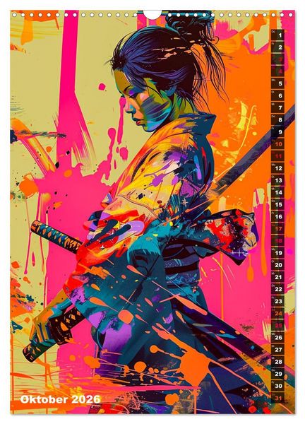 Produktbild: Samurai - Onna Bugeisha (Wandkalender 2026 DIN A3 hoch), CALVENDO Monatskalender