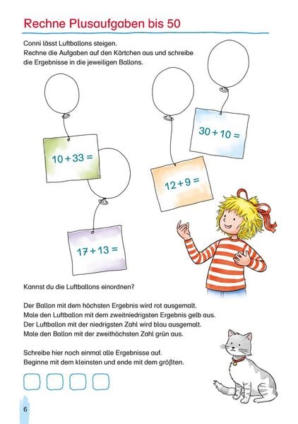 Produktbild: Conni Gelbe Reihe (Besch&auml;ftigungsbuch): Rechnen von 1 bis 100