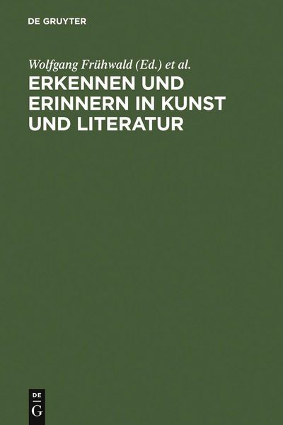 Produktbild: Erkennen und Erinnern in Kunst und Literatur