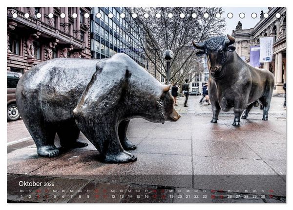Produktbild: Frankfurt city view (Tischkalender 2026 DIN A5 quer), CALVENDO Monatskalender