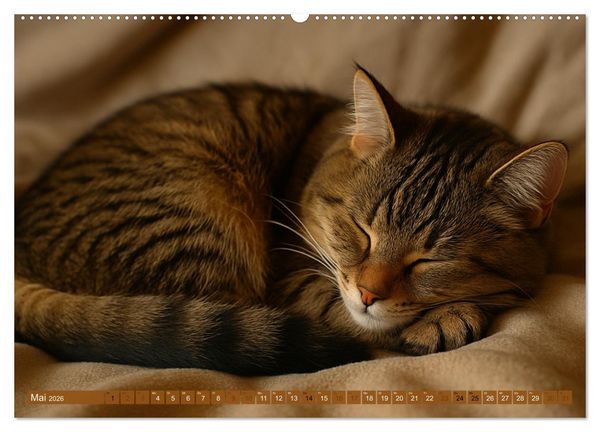 Produktbild: Katzenblicke &ndash; Eleganz und Anmut (hochwertiger Premium Wandkalender 2026 DIN A2 quer), Kunstdruck in Hochglanz