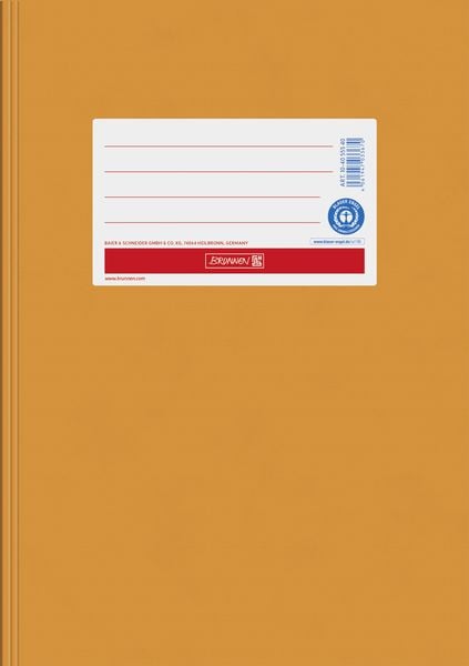 Produktbild: Brunnen Hefth&uuml;lle A5, Papier extrastark, orange
