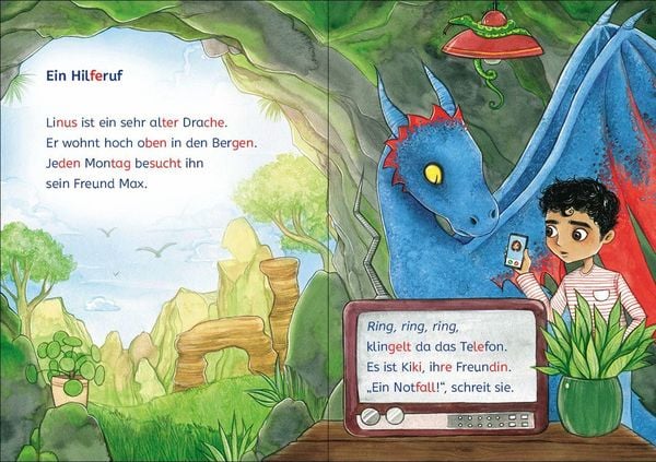 Produktbild: Lesel&ouml;wen 1. Klasse - Notfall im Drachenpark