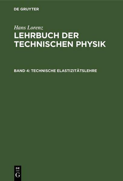 Produktbild: Technische Elastizit&auml;tslehre