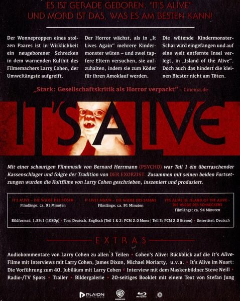 Produktbild: It's Alive -Trilogie [3 BRs]