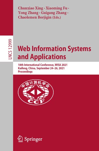 Produktbild: Web Information Systems and Applications